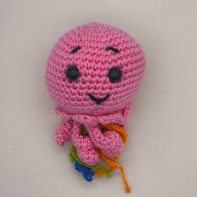 Häkeltier Qualle "Medusa" 'pink' 11 auf Lager